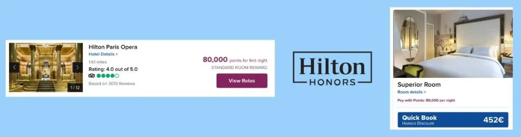 Hilton Paris Points Redemption