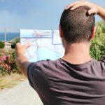 An image of a man without travel goals for an article about "travel hacking mistakes."