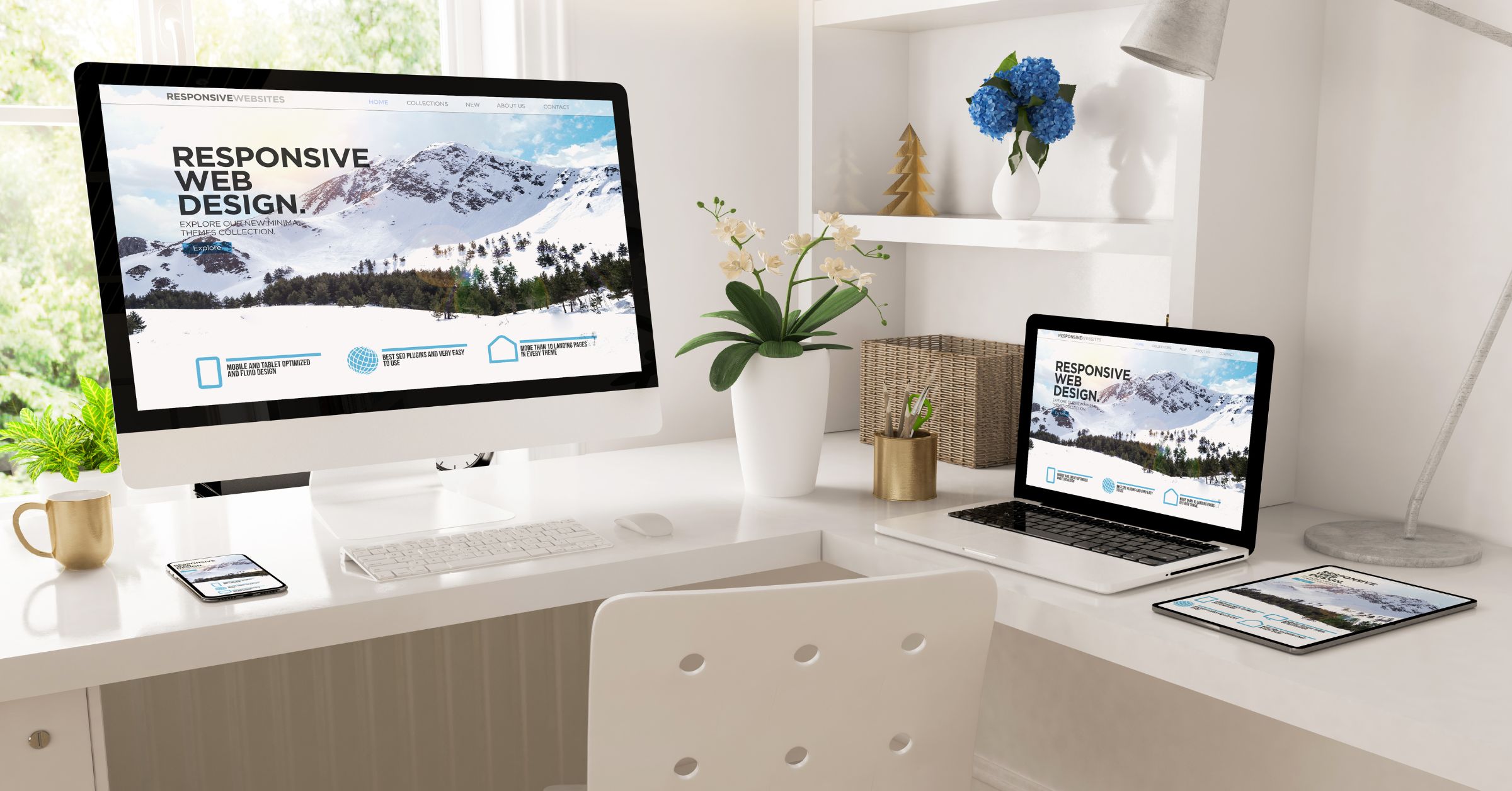 how to create an office space in living room