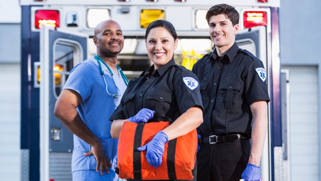 An image of a medical response team.